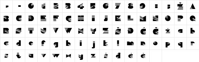 Santa-Fe Regular Character Map