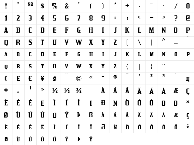 Kirsty Regular Character Map Kirsty Regular Character Map