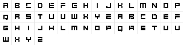 Sarno Forma Regular Character Map
