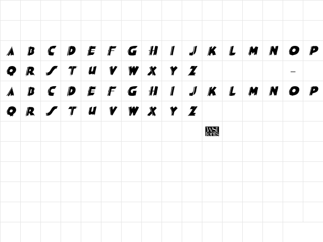 SashDisplayCaps Italic Character Map SashDisplayCaps Italic Character Map