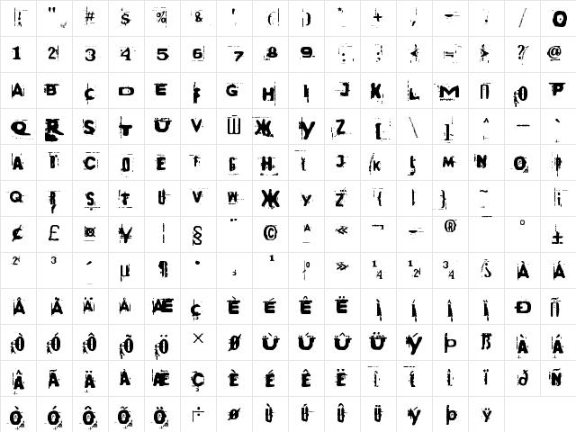 s'AWesome Regular Character Map s'AWesome Regular Character Map