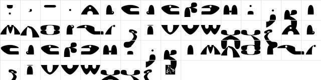 Saz Regular Character Map Saz Regular Character Map