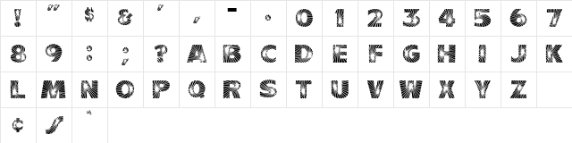 Starburst Normal Character Map Starburst Normal Character Map