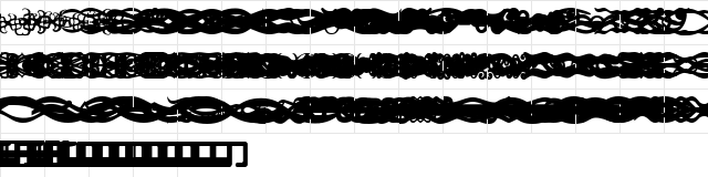 SC Dividers Regular Character Map