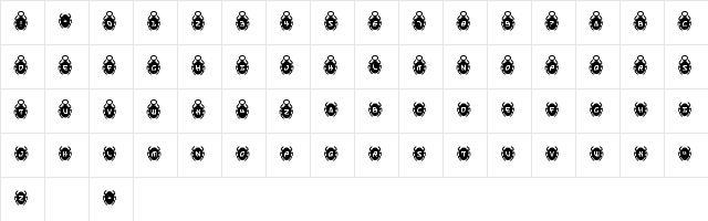 Scarab Solid Regular Character Map