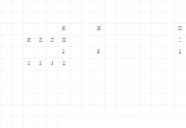 SchoolManuscriptGuidesDemo Regular Character Map SchoolManuscriptGuidesDemo Regular Character Map