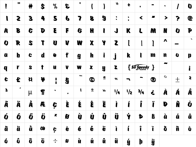 Scratch2 Regular Character Map Scratch2 Regular Character Map