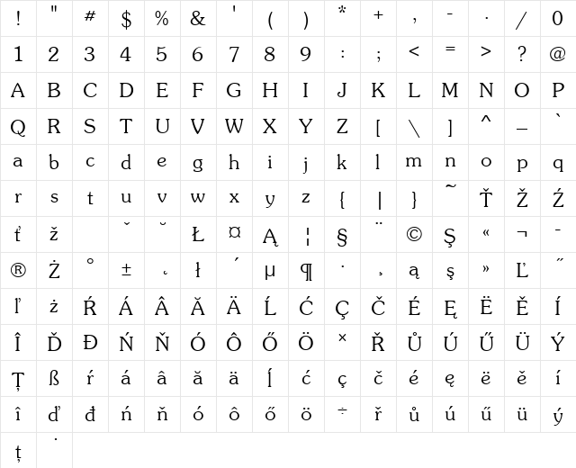 SouvenirItcTEELig Regular Character Map
