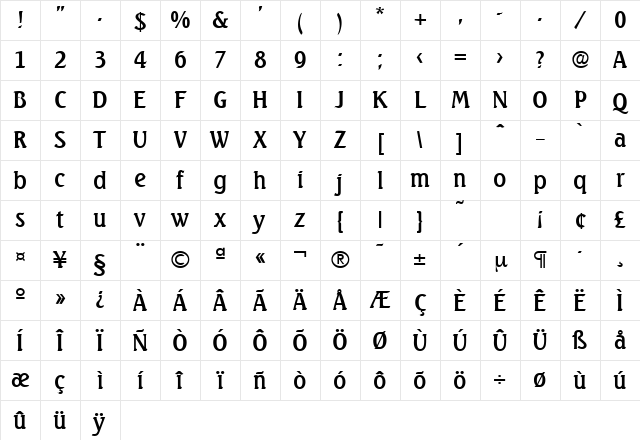 Seagull-Serial Regular Character Map