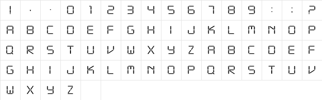 SegmentBold Regular Character Map