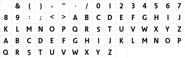 Premier League Regular Character Map Premier League Regular Character Map