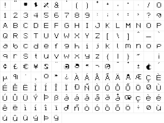Selector Light Character Map