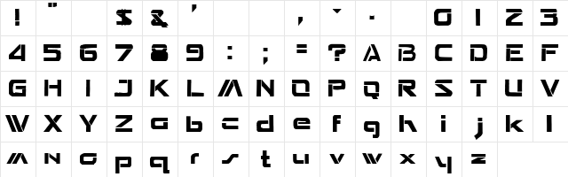 Seperated Regular Character Map Seperated Regular Character Map