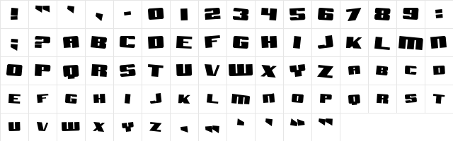 SF Aftershock Debris Solid Regular Character Map