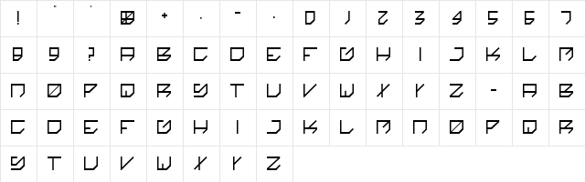 kikakee Regular Character Map kikakee Regular Character Map