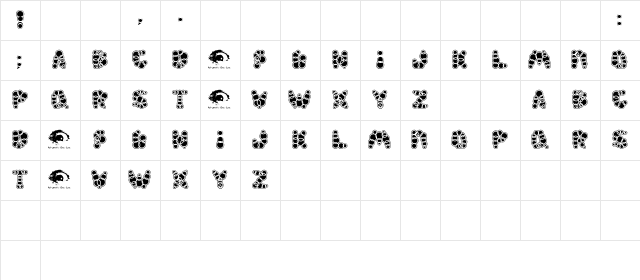 ShampooSW Regular Character Map