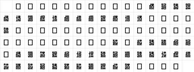 Z_SHINOBI IROHA Character Map
