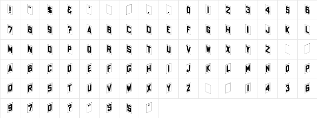 Shohl Fold Character Map
