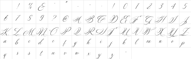 Silenter Regular Character Map Silenter Regular Character Map