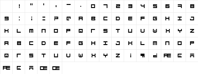 Simply Mono Regular Character Map