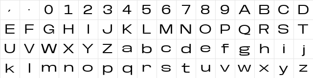 Base Neue Sup Exp Regular Character Map