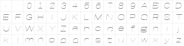 Base Neue Sup Exp Thin Obl Italic Character Map