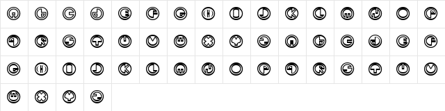 Sirkhular Regular Character Map Sirkhular Regular Character Map