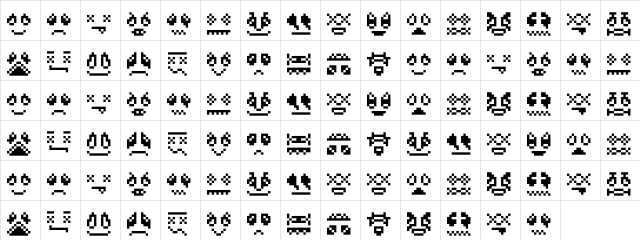 SkrewdUpSoulz Regular Character Map SkrewdUpSoulz Regular Character Map