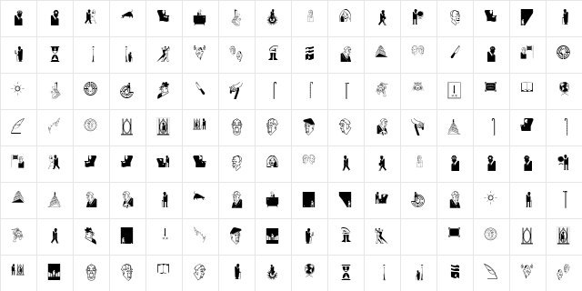 SLBorges Regular Character Map