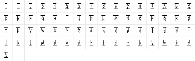 Snag Mag Regular Character Map