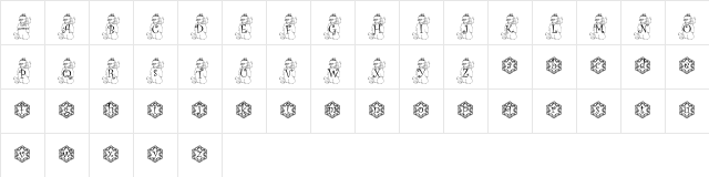 snowman1_kg Regular Character Map snowman1_kg Regular Character Map