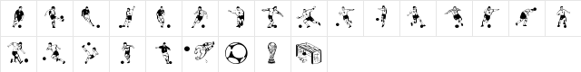 Soccer Dance Regular Character Map
