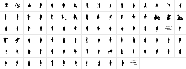 SoldierWW2 Regular Character Map SoldierWW2 Regular Character Map