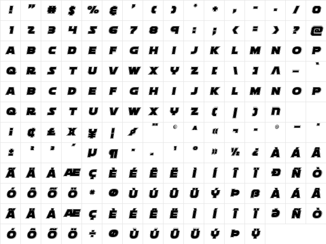 Soloist Academy Regular Character Map Soloist Academy Regular Character Map