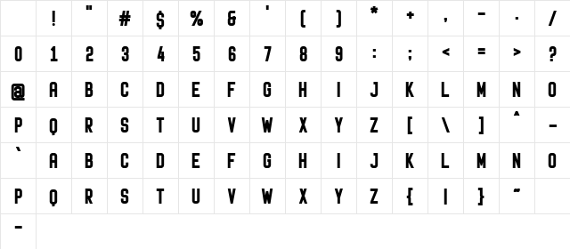 Soulgood Regular Character Map