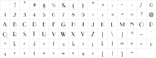 Sourdogh Regular Character Map