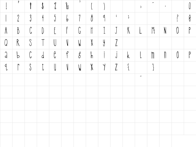 sp big apple Regular Character Map