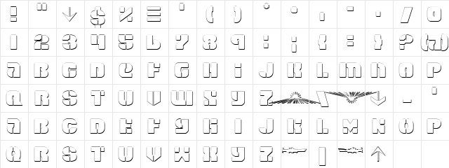 Space Cruiser Shadow Shadow Character Map