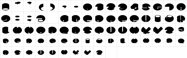 SpaceAce Regular Character Map