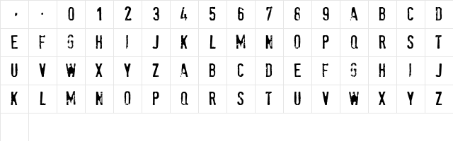 stamPete Regular Character Map