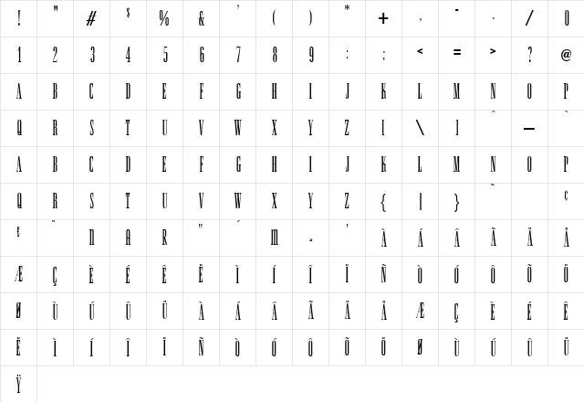 Spinoza Regular Character Map Spinoza Regular Character Map