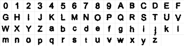 Splatz (BRK) Regular Character Map Splatz (BRK) Regular Character Map