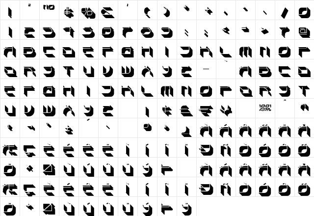 Spondulix NF Regular Character Map