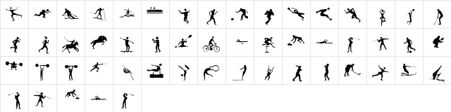 Sportive Regular Character Map