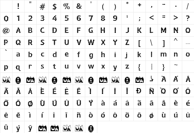 Spotted Fever Regular Character Map Spotted Fever Regular Character Map