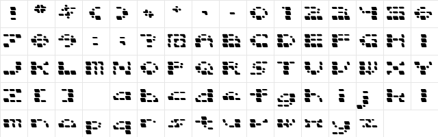 Squarrel Rounded Character Map