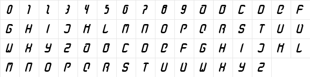 stanze  fett Regular Character Map