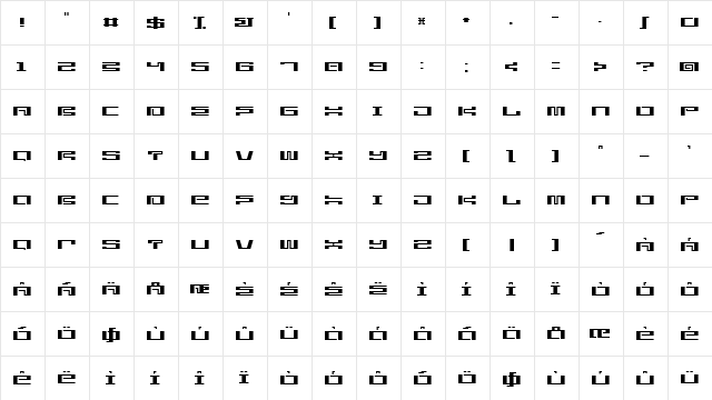 starlightseed citysightseeing Regular Character Map