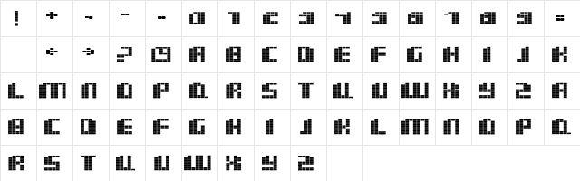 basm Regular Character Map