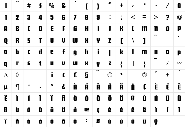 SteileFunction Regular Character Map SteileFunction Regular Character Map